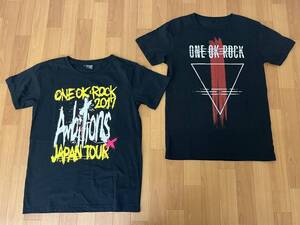 【アーティストグッズ】ONE OK ROCK ワンオク ライブ Tシャツ 2種セット 黒 L 古着