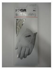 ■PRGR Soft Feeling GLOVE プロギア ソフトフィーリング メンズグローブ【24cm/WH】『柔らかいのにやぶれにくい』PG-119