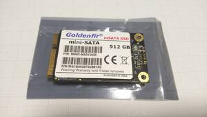 GoldenFir 512GB mSATA SSD 送料込み