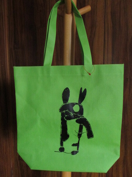 69 エコバッグ トートバッグ ネオン イエロー グリーン 黄緑 ロゴ イラスト カバン かばん 鞄 送料無料 キャンペーン中