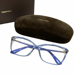トムフォード ネガネ 眼鏡 レンズ無し TF5375-F イタリア製 クリアブルー 22H07