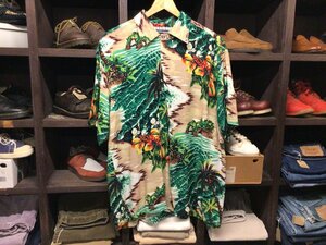 PRESENCE RAYON ALOHA SHIRT SIZE L プリセンス レーヨン アロハ シャツ 半袖