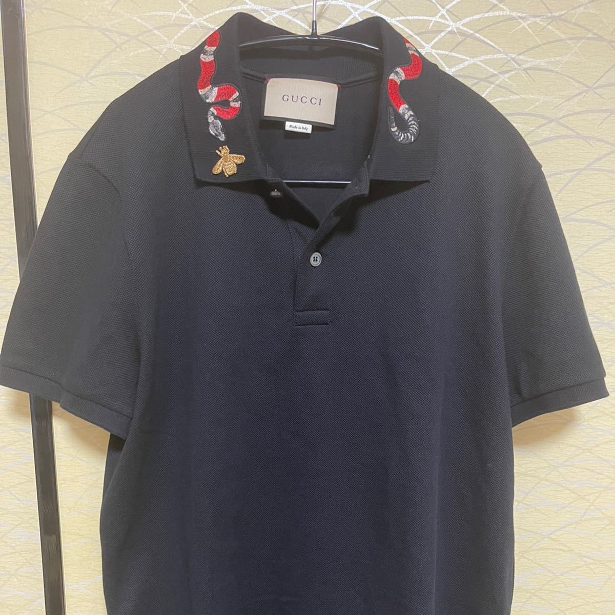 日本未入荷!入手困難! ☆美品☆腕文字☆長袖ポロシャツ☆GUCCI☆サイズ