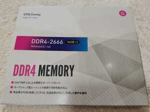 CFD DDR4 2666 16GB × 2枚 セット W4U2666CX1 メモリ 永久保証 美品 未使用に近い