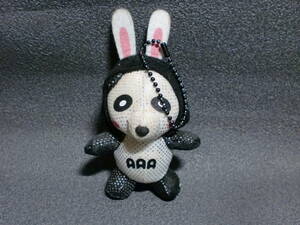 AAA.~... mascot key holder soft toy black taf-2