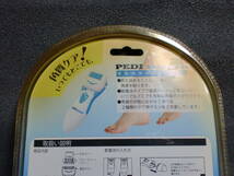 角質ケアで足元美人　電動角質除去ローラー PEDI smooth ブルー　いつでもどこでもコードレスタイプ　　　　　　　om-7_画像3