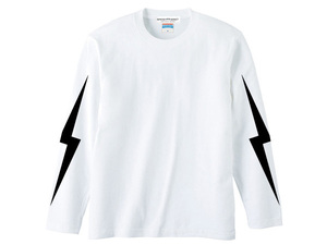 LIGHTNING BOLT L/S T-shirt WHITE XL/稲妻雷カミナリ族暴走族国産旧車ホットロッドアウトローエドロスラットフィンクヴォンダッチタトゥー