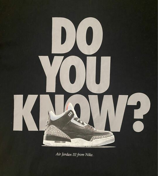 NIKE ナイキ　ジョーダン　 Nike DO YOU KNOW？ Ｔシャツ