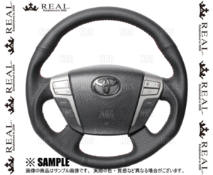 REAL レアル オリジナル (オールレザー/レッドステッチ)　クラウン アスリート　GRS200/GRS201/GRS204　2008/2～2012/12 (H20-LPB-RD