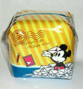 【未開封】 ミッキー キャラメルポーチ ／ ミッキーマウス 郵便局 オリジナルデザイン ポーチ Disney