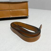 【希少】1円スタート 美品 CELINE セリーヌ ヴィンテージ オールド サークルロゴ 2way レザー ハンド フォーマル 金具 リング フォーマル_画像7