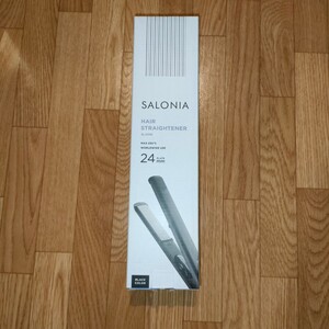 新品未使用 サロニア ストレートヘアアイロン 24mm ブラック