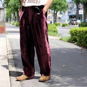 UNUSED Velour pants アンユーズド ベルベット ベロアパンツ