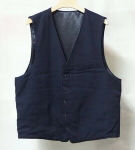 17AW Engineered Garments エンジニアードガーメンツ Reversible Vest リバーシブル ベスト L 紺