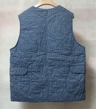 POST O'ALLS OVERALLS ポスト オーバーオールズ ROYAL TRAVELER QUILTED ロイヤルトラベラー ベスト M 総柄 キルティング 中綿_画像2