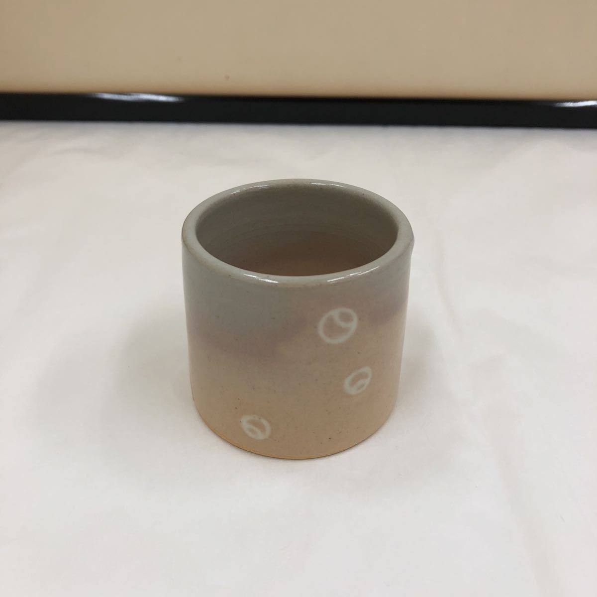 茶道具 南鐐蓋置ツボツボ-