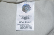 未使用　FRANKLIN&MARSHALL フランクン・アンド・マーシャル　ロゴＴ　サイズ表記　Ｓ　日本Ｍ相当　 イタリア製_画像4