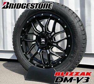 新品 車検対応 タイタン アルマダ Black Mamba BM7 20インチスタッドレスタイヤホイール ブリヂストン BLIZZAK DM-V3 285/50R20