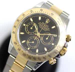 【ROLEX】ロレックス　コスモグラフ デイトナ 116523　K番　K18YG×SS　自動巻き　腕時計　美品
