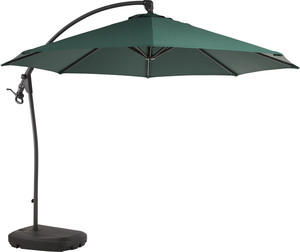  large jumbo parasol green color . garden exists in . convenience base attaching 