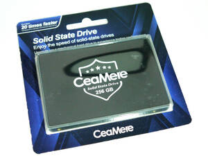 送料無料!【新品/未開封】リテール版 SSD 256GB CeaMere SATA3 6Gb/s 2.5inch ブラック 追跡可能 ゆうパケット発送