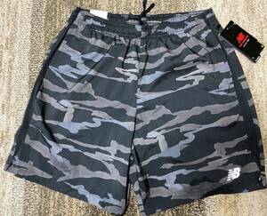 Lサイズ★定価4730円【ニューバランス 】吸湿速乾性7インチショーツ パンツ ・ベーシックグラフィック ハンドポケットとコインポケット
