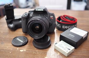 Canon/キャノン EOS Kiss X6i デジタル一眼レフカメラ 総シャッター数 29993枚 /EF-S 18-55㎜ 3.5-5.6 IS Ⅱ＆ バッテリーグリップ BP-550D