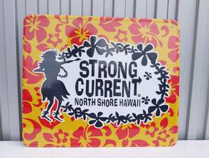 ★ハワイアン雑貨★STRONG CURRENT ／ストロングカレント／ロゴ入りメタルプレート＜HULA LOGO＞