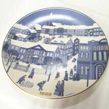 1986年 ARABIA アラビア クリスマスプレート 直径22.8cm 飾り皿 [Xmas Plate Raija Uosikkinen フィンランド]_画像3