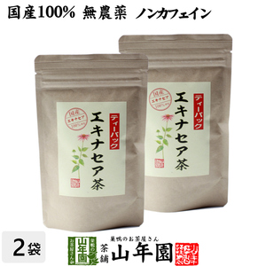 健康茶 国産100% エキナセア茶 2g×10パック×2袋セット ノンカフェイン 鳥取県または熊本県産 無農薬 送料無料