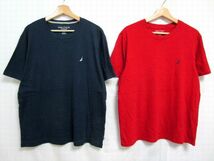 アメリカ輸入★NAUTICA/ノーティカ ワンポイント Tシャツ 大量 33枚セット★古着卸 M/L 春夏物 無地 半袖 USA オススメ まとめ売り No.Y-10_画像4