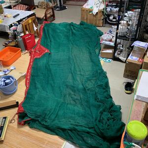 ほたる印蚊帳　規格品　品名 桐　寸法7×9 緑　ほたる印蚊帳製造元　レトロ　アンテーク
