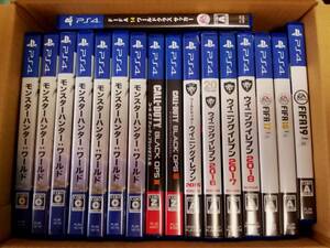 【即決&送料無料】 17本まとめセット モンスターハンター ワールド コール オブ デューティ ブラックオプス3 4 ウイイレ 他/ PS4ソフト