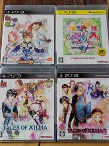 【即決&送料無料】 4本セット テイルズ オブ ゼスティリア & グレイセス エフ & エクシリア & エクシリア2 / ロールプレイング / PS3ソフト