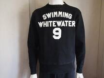 ザリアルマッコイズ アスレチックスウェットシャツ 'SWIMMING WHITEWATER' S 両Vセットインスリーブ 40s_画像1