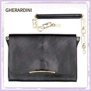 GHERARDINI 2wayレザーハンドバッグ クラッチバッグ 本皮バッグ フルラ パロマピカソ コーチ マイケルコース