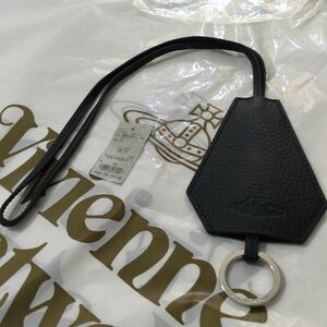 送料込●新品●価19800円 Vivienne Westwood キーリング 本牛革 紺 ネックストラップ キーホルダー ヴィヴィアンウエストウッド ビビアン