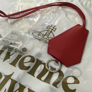 Доставка включена ● Новый ● Vivienne Westwood Keyling Red Cowhide Красная шея, держатель ключа, Vivien Westwood Vivian