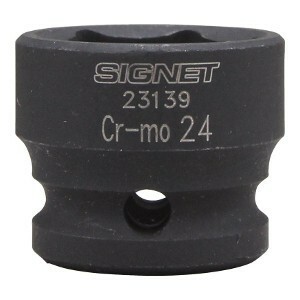 SIGNET シグネット 1/2DR インパクト用ショートソケット 24mm 23139 全長28mm