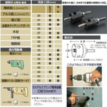 ユニカ (unika) HSS ハイスホールソー HSS-75 口径75mm_画像3