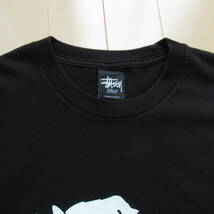 ★即決送込★GOODデザイン! 希少 RAT SKATE L STUSSY T-shirt Tee 半袖 old oldstussy オールド ステューシー M vintage US古着 x 黒 black_画像4