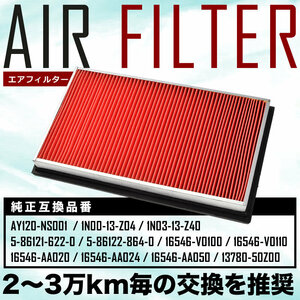 Y10 ウイングロード エアフィルター エアクリーナー H8.5-H11.5 AIRF13