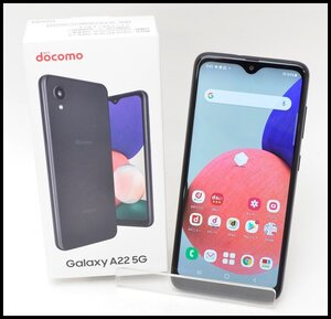 docomo SAMSUNG Galaxy A22 5G SC-56B ブラック 利用制限〇 ギャラクシー ドコモ