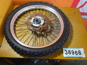38968 Kawasaki LX250E-A001~ KLX250 '03 H5 original front wheel bend less height sand 21×1.60 tire 2021 year made 