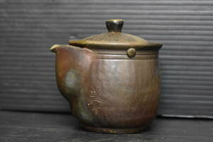 うぶ品　時代物 在銘　備前焼　手造宝瓶　煎茶道具　古美術品　