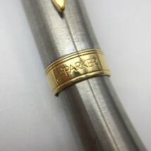 【7762】PARKER パーカー 万年筆 SONNET ソネット シルバー×ゴールド ペン先 字幅M 筆記具_画像3