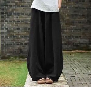ワイドパンツ サルエル ブラック