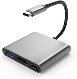USB Type c HDMI アダプター 3-in-1 変換アダプター#847