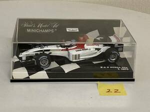 送料無料　ミニチャンプス　1/43 MINICHAMPS 佐藤 琢磨 BAR HONDA 006 No.10 2004年 LUCKY STRIKE BARホンダ F1 B・A・R TAKUMA SATO