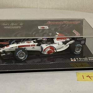 送料無料　ミニチャンプス　1/43 MINICHAMPS BARホンダ 007 佐藤琢磨 #4 B.A.R ホンダ